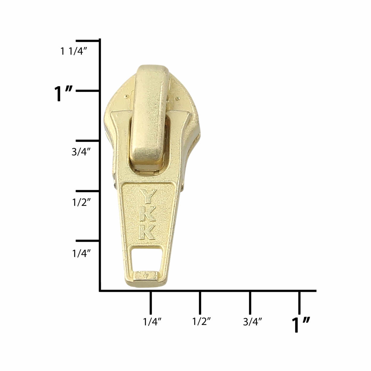 Ohio Travel Bag Zippers #5 Brass, YKK Short Tab Auto Lock Slider, Zinc Alloy, #5CN-3-BP 5CN-3-BP