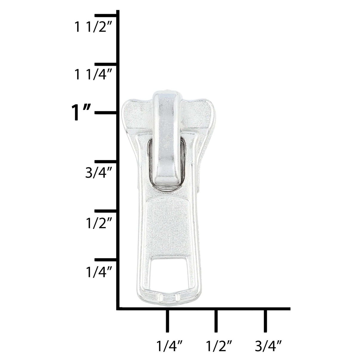 Ohio Travel Bag Zippers #5 Nickle, YKK Vislon Locking Slider (Old Style), Zinc Alloy, #5V-7-NP 5V-7-NP