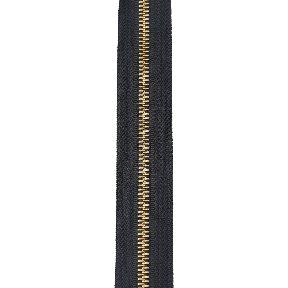 Ohio Travel Bag Zippers #6 Jacket Zipper 30in Black With Brass, #6JK-30-BLK-B 6JK-30-BLK-B