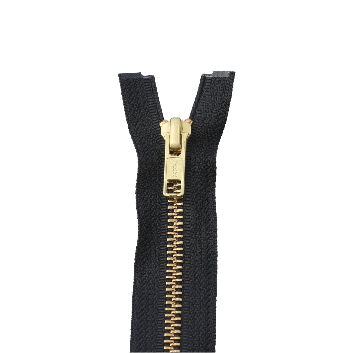 Ohio Travel Bag Zippers #6 Jacket Zipper 30in Black With Brass, #6JK-30-BLK-B 6JK-30-BLK-B
