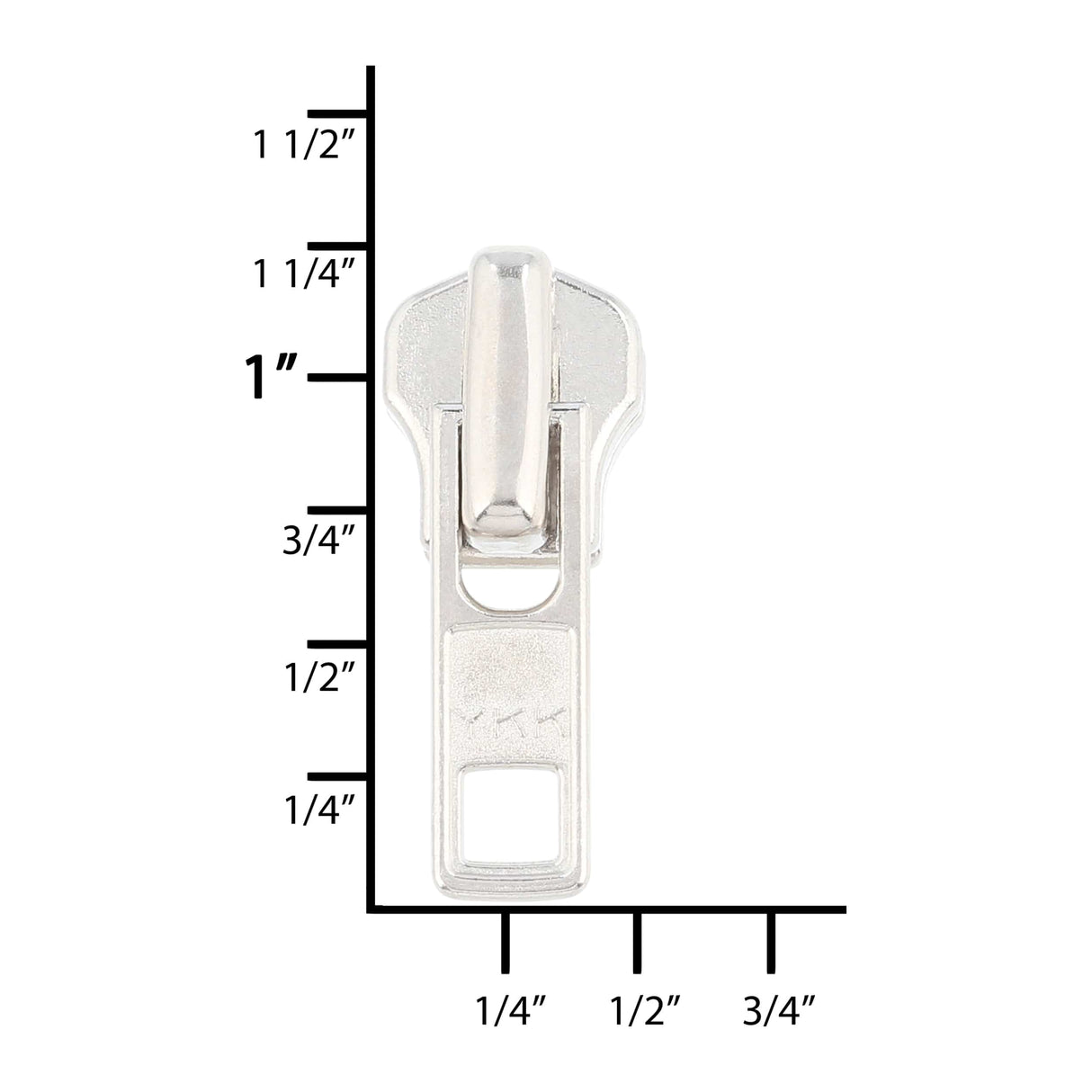 Ohio Travel Bag Zippers #7 Nickel, YKK Locking Slider, Zinc Alloy, #7M-1-NP 7M-1-NP