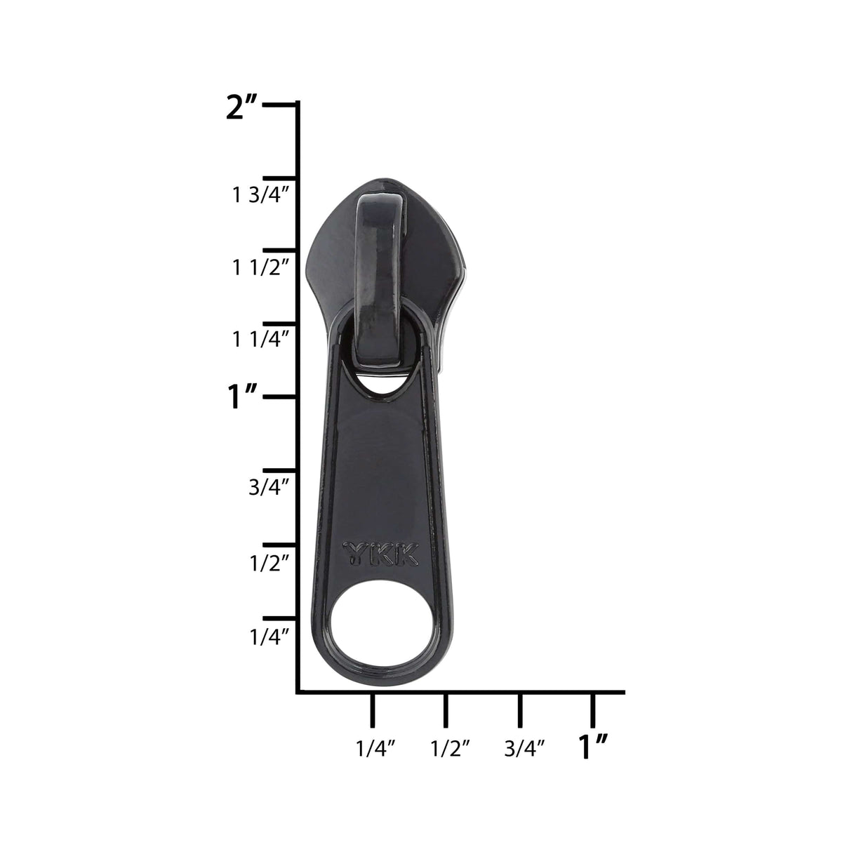 Ohio Travel Bag Zippers #8 Black, YKK Invisible Non-Lock Slider, Zinc Alloy, #8C-6-BLK 8C-6-BLK