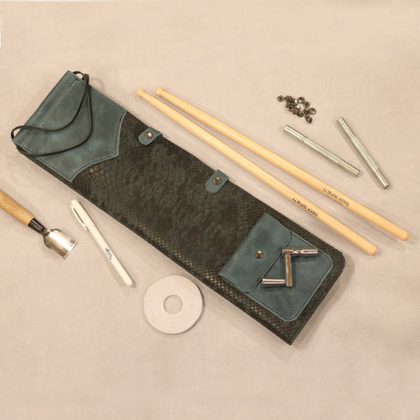 Making a Leather Drum Stick Pouch - Free Pattern