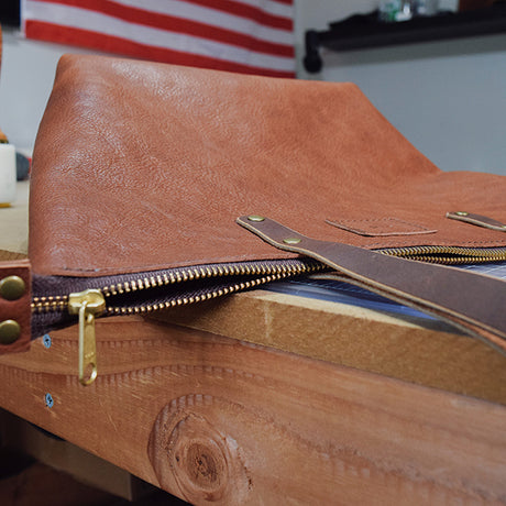 Making a Leather Bag With a Zipper with MorrisonMade