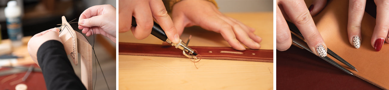Leather Stitching Tool Hand Stitcher Sewing Awl Upholstery Stitching P9Q4