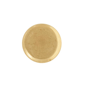 Caps for #104 Tubular Rivets, Brass Plated