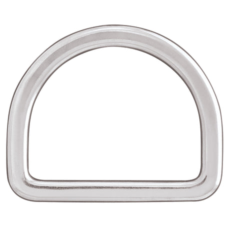Flat Saddle D-Ring, Stainless Steel