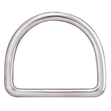 Flat Saddle D-Ring, Stainless Steel