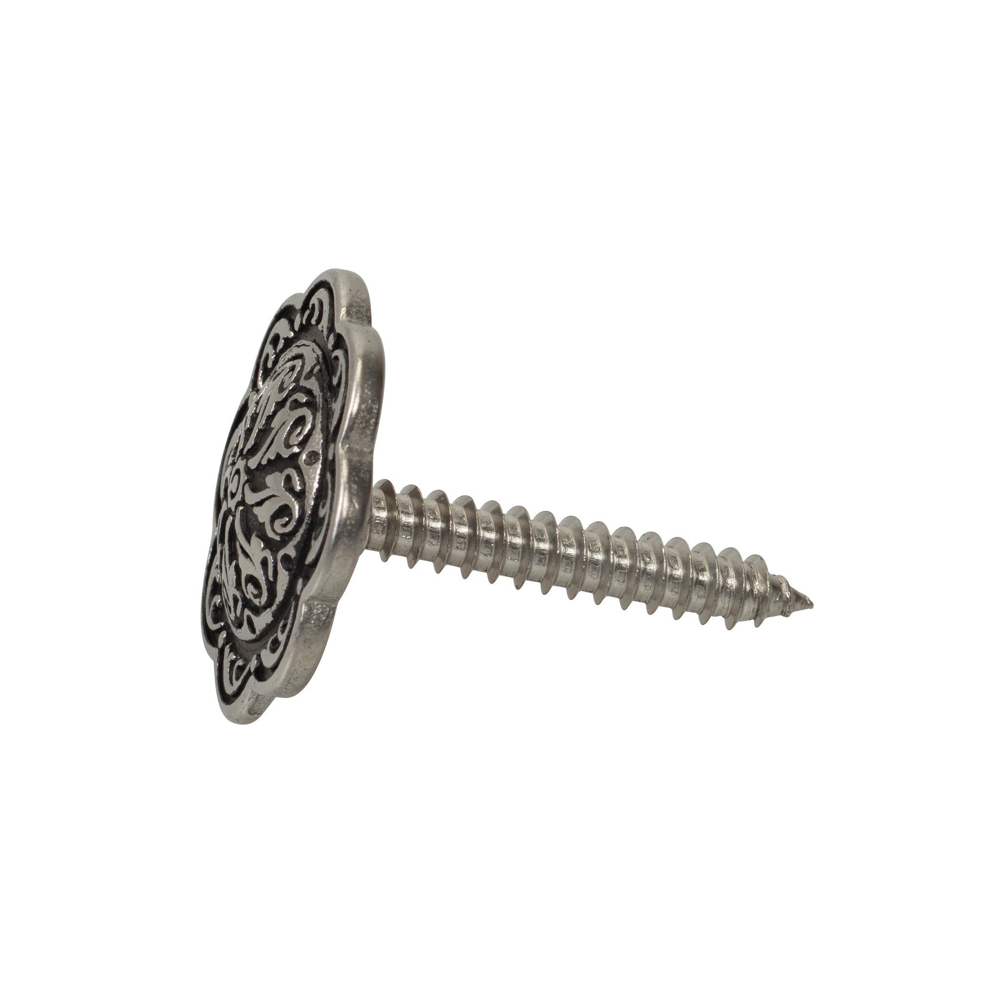 Jeremiah Watt Accented Floral Concho with Wood Screw – Weaver