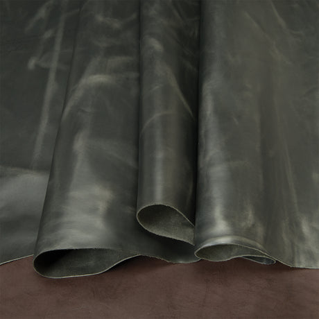 Jasper Pull Up Leather, Black, Side