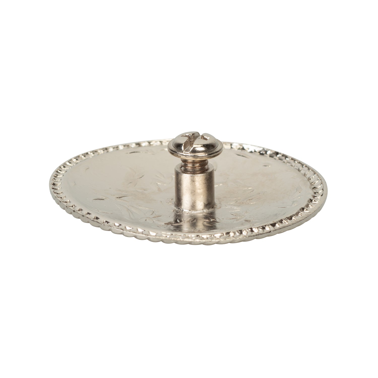 Concho with Chicago Screws, Nickel Plated