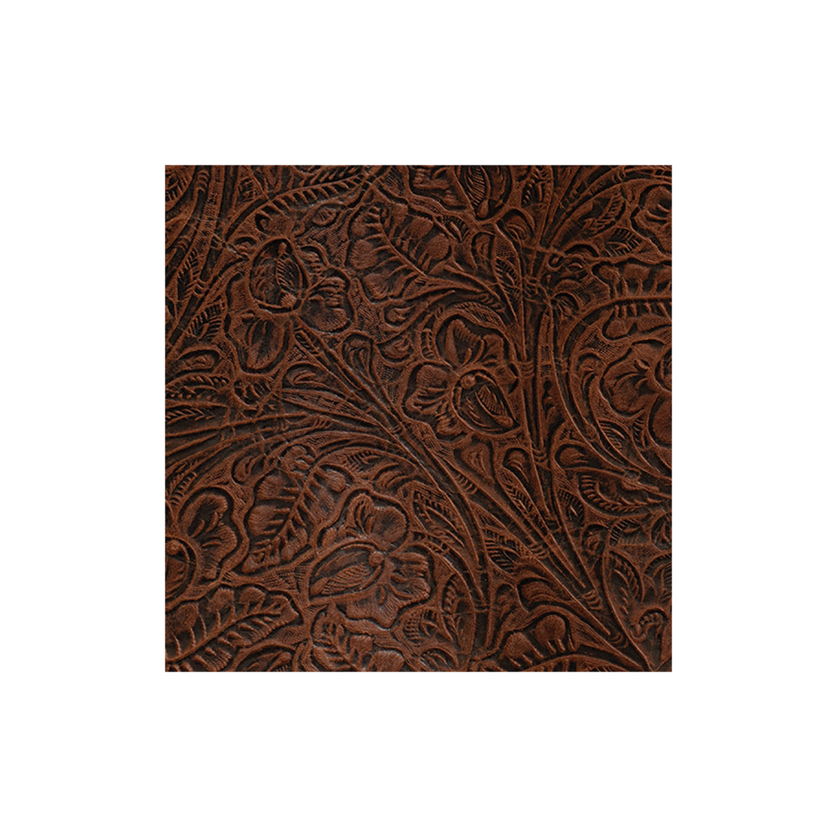 Sample, Embossed Leather, 2-3 oz., Western Floral