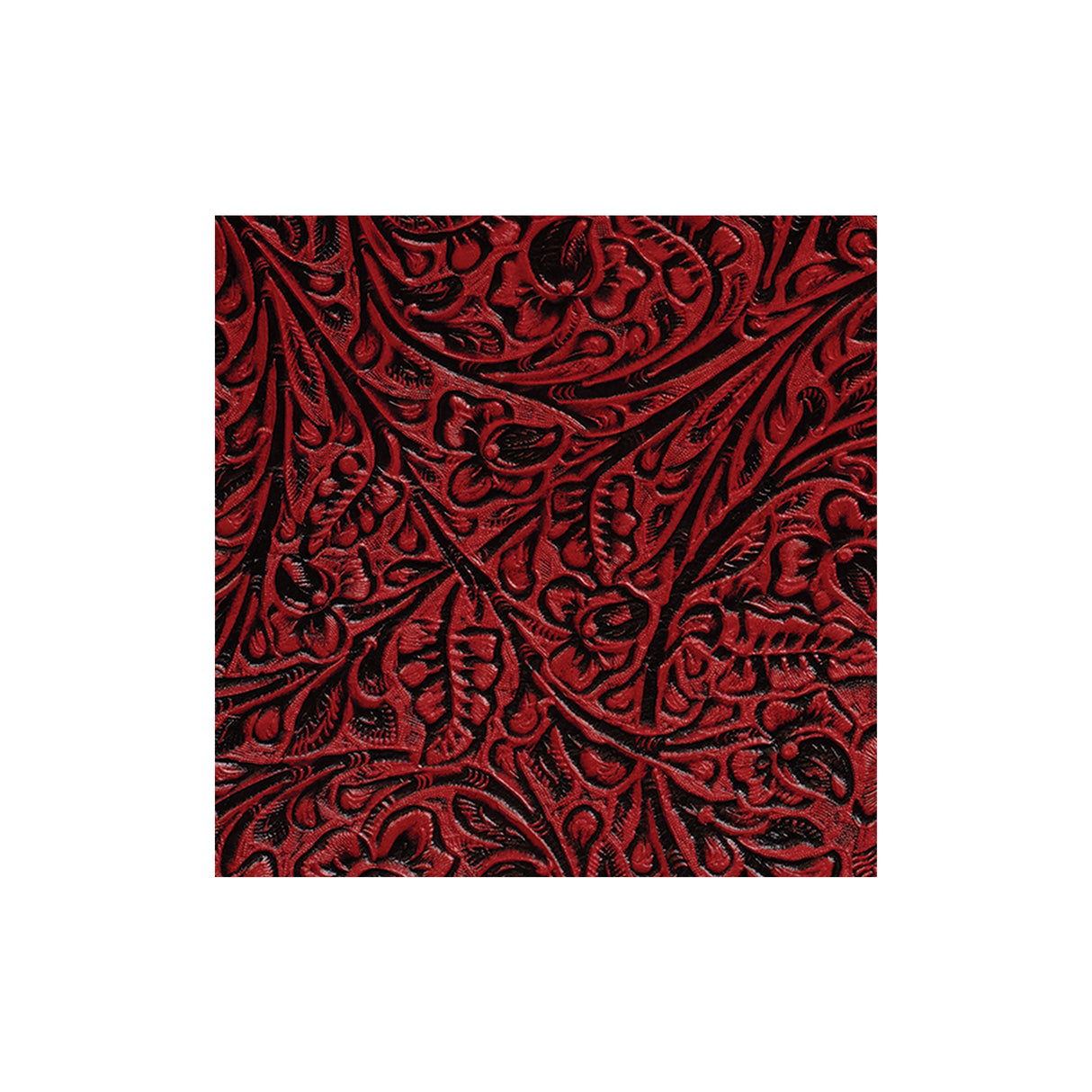 Sample, Embossed Leather, 2-3 oz., Western Floral