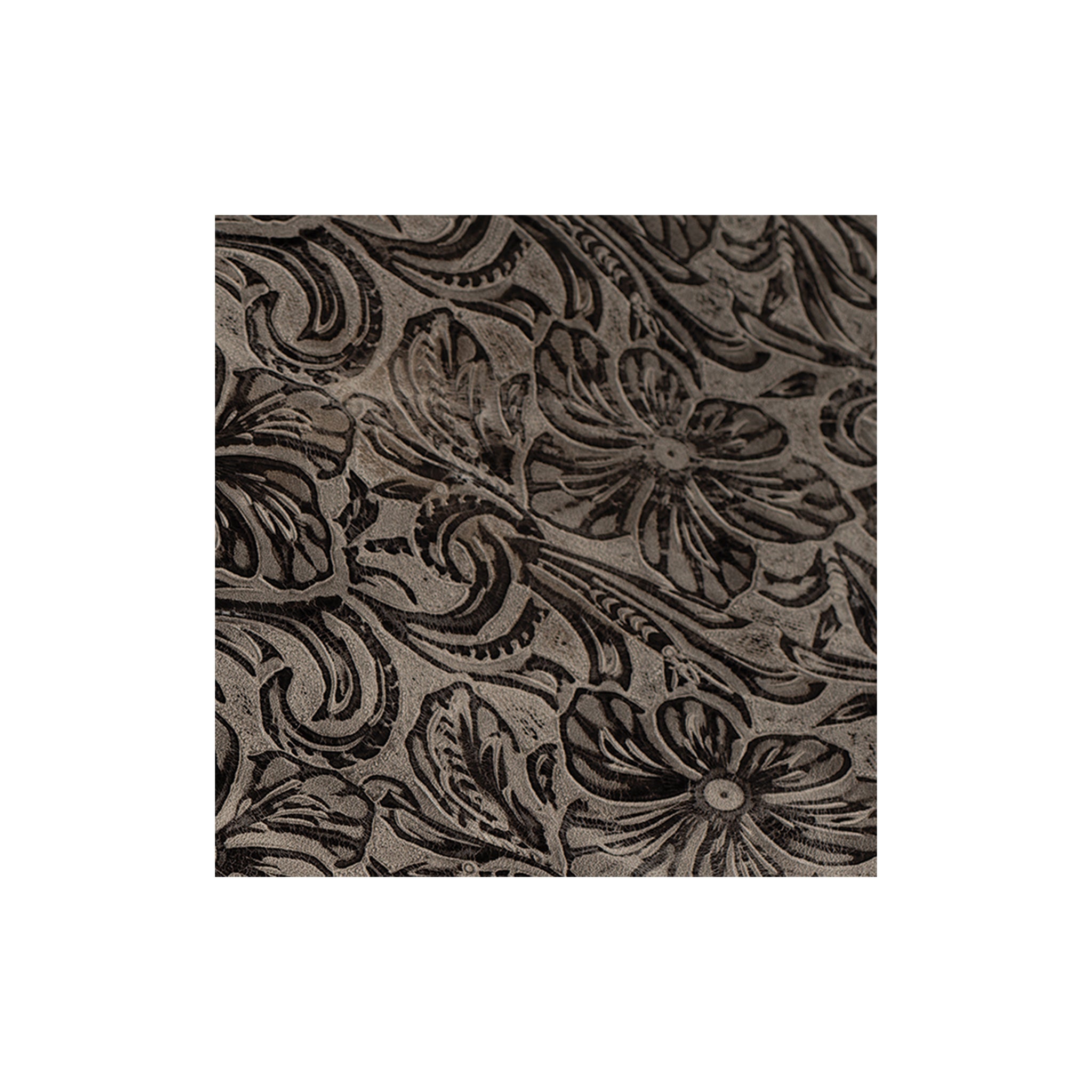Sample, Embossed Leather, 2/3 oz., Floral - Weaver Leather