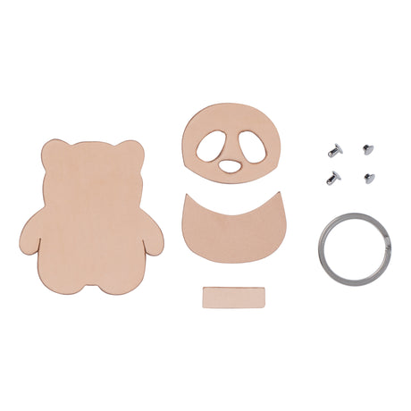 Panda Key Chain Leathercrafting Kit