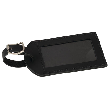 Finished Luggage Tag, Black, Front