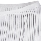 Deertan Cowhide Fringe