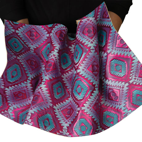 Embossed Leather, 2/3 oz., Aztec Rio