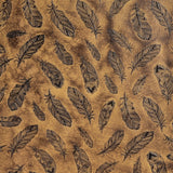 Embossed Leather, 2/3 oz., Mini Plumas Brown
