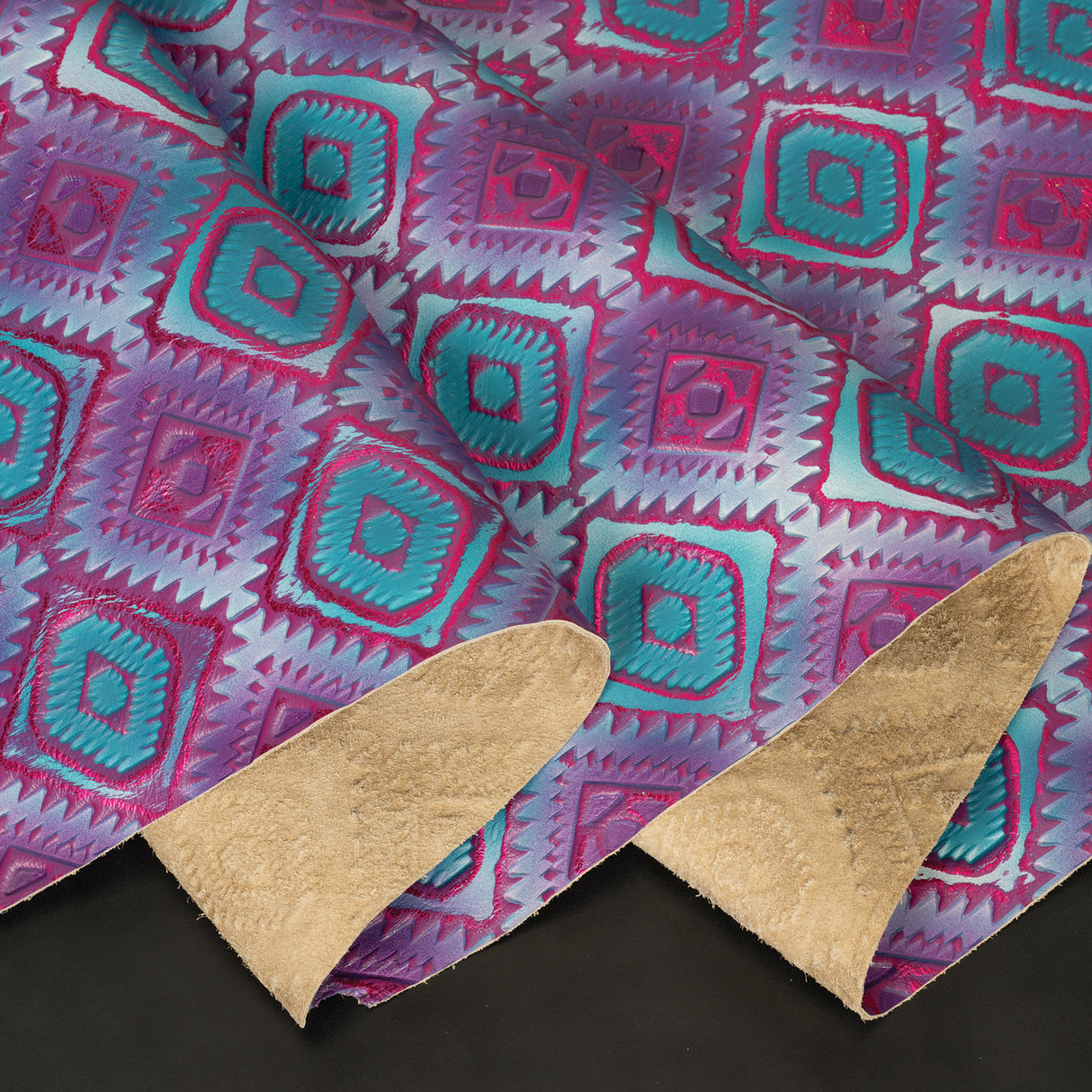 Embossed Leather, 2/3 oz., Aztec Rio