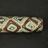 Embossed Leather, 2/3 oz., Aztec Turquoise/Brown