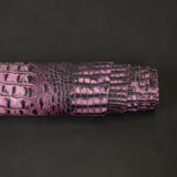 Embossed Leather, 2/3 oz., Purple Croc