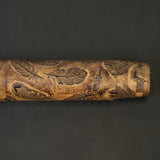 Embossed Leather, 2/3 oz., Mini Plumas Brown