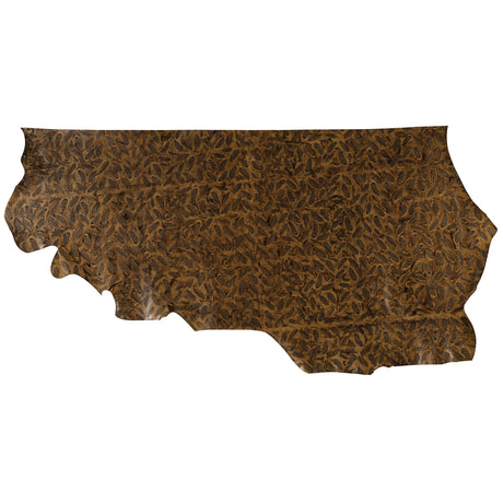 Embossed Leather, 2/3 oz., Mini Plumas Brown