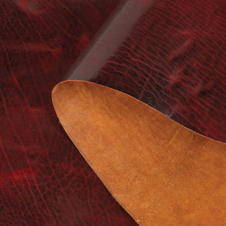 Burnt Chiptan American Bison Leather, 3/4 oz.