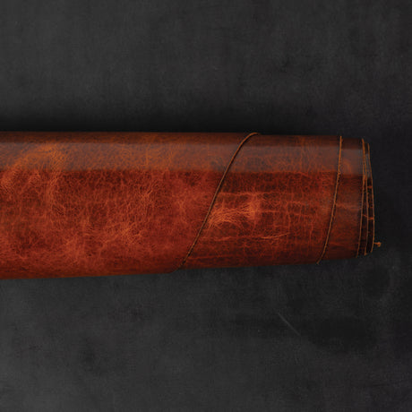 Burnt Chiptan American Bison Leather, 3/4 oz.