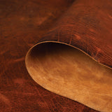 Sample, Burnt Chiptan American Bison Leather