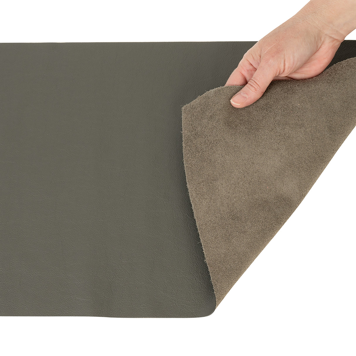 Modern Leather for Upholstery, Panel, Dark Ash