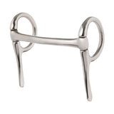 Miniature Half Cheek Driving Bit, 3-1/2" Mullen Mouth, Nickel Plated