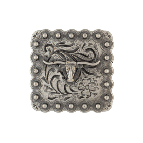 Square Longhorn Berry Concho