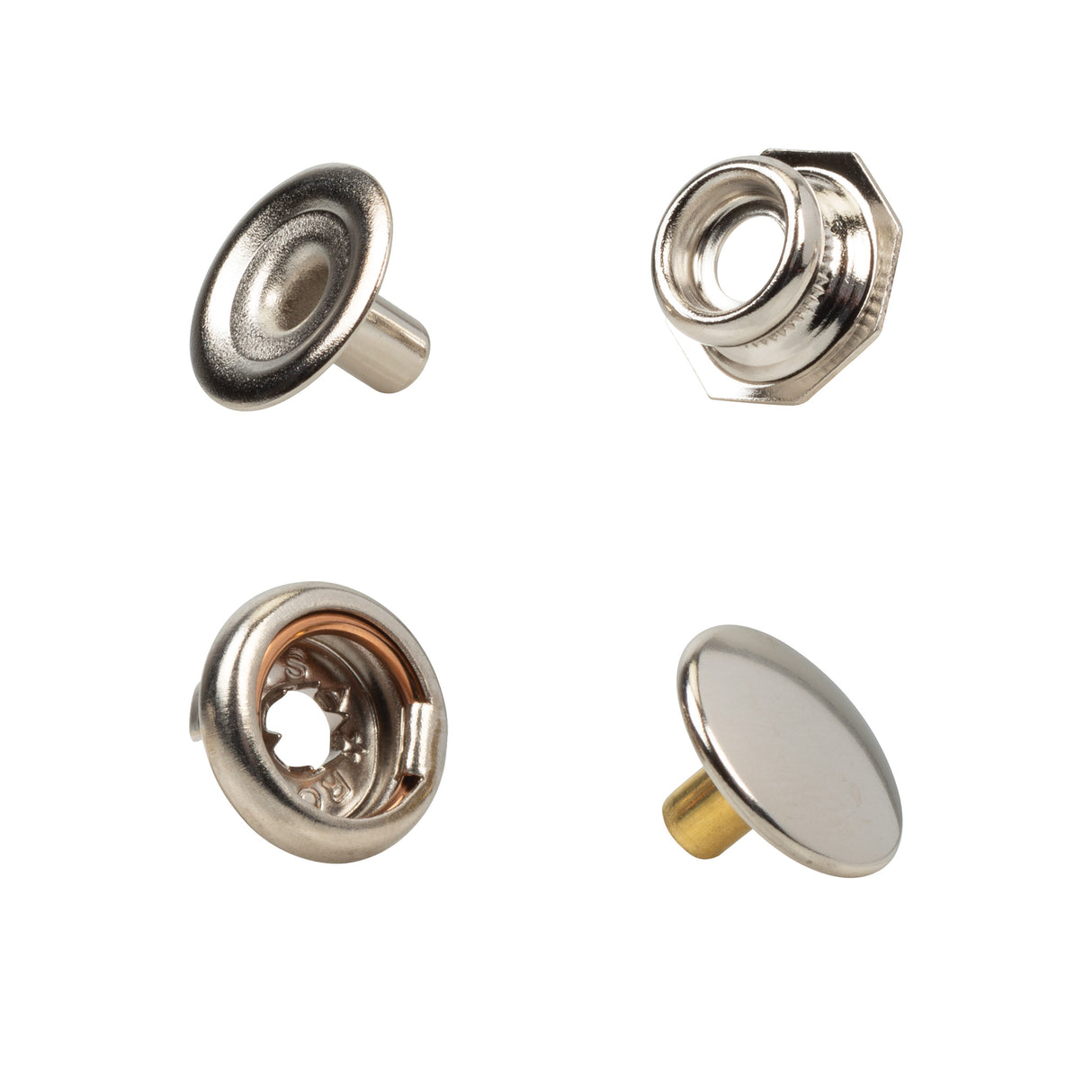 10-Pack of #2207 Locking Snaps Nickel Plated - Weaver Leather Supply