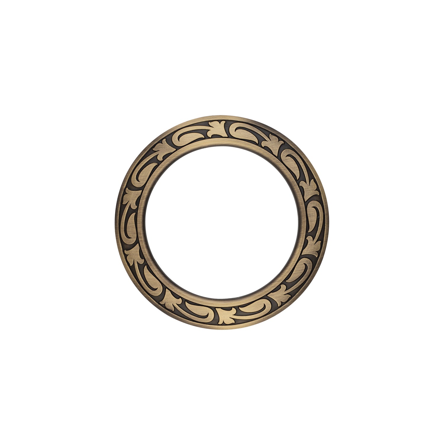 Jeremiah Watt Accented Floral Breast Collar Ring, Antique Finish