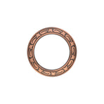 Jeremiah Watt Accented Floral Breast Collar Ring, Antique Finish