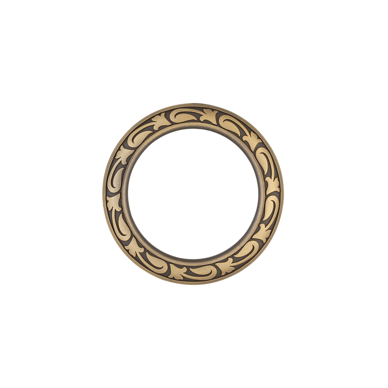 Jeremiah Watt Accented Floral Breast Collar Ring, Antique Finish