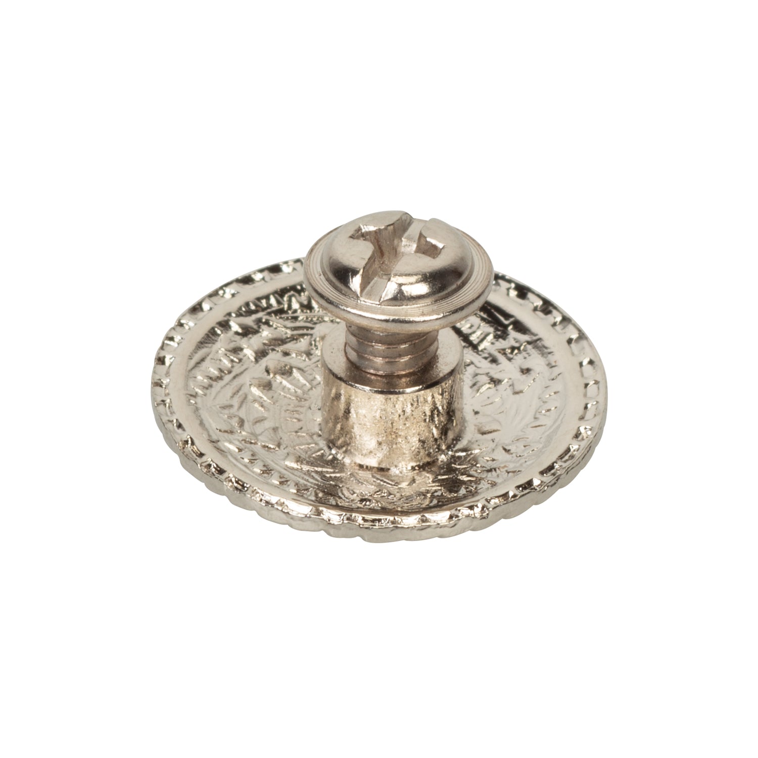 Concho with Chicago Screws, Nickel Plated