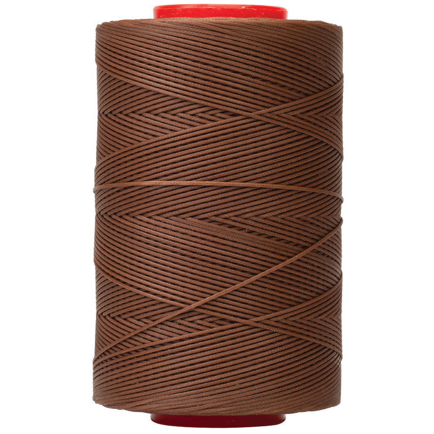 Premium Ritza Tiger Waxed Brown Thread .8 mm 500 Meter Spool ⋆ Hill Saddlery