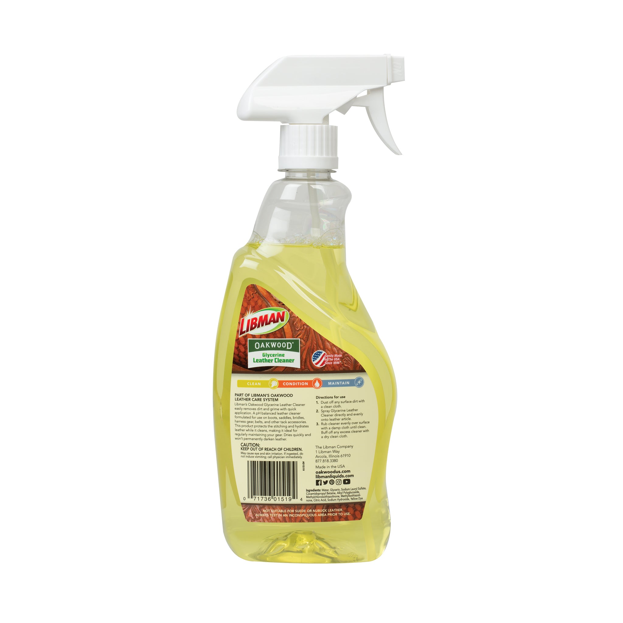 Oakwood Glycerine Leather Cleaner, 23 oz. – Weaver Leather Supply