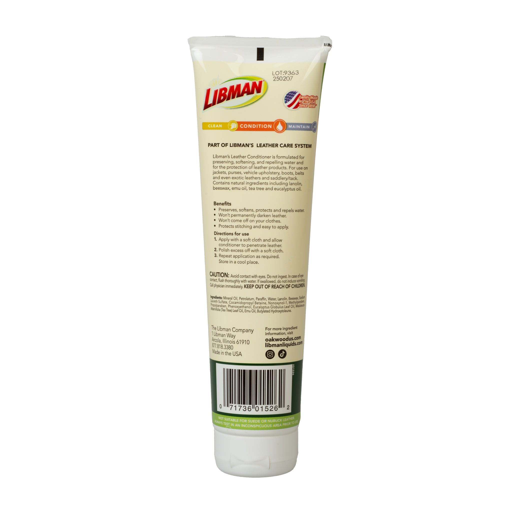 Oakwood Leather Conditioner, 16 oz. - Weaver Leather Supply