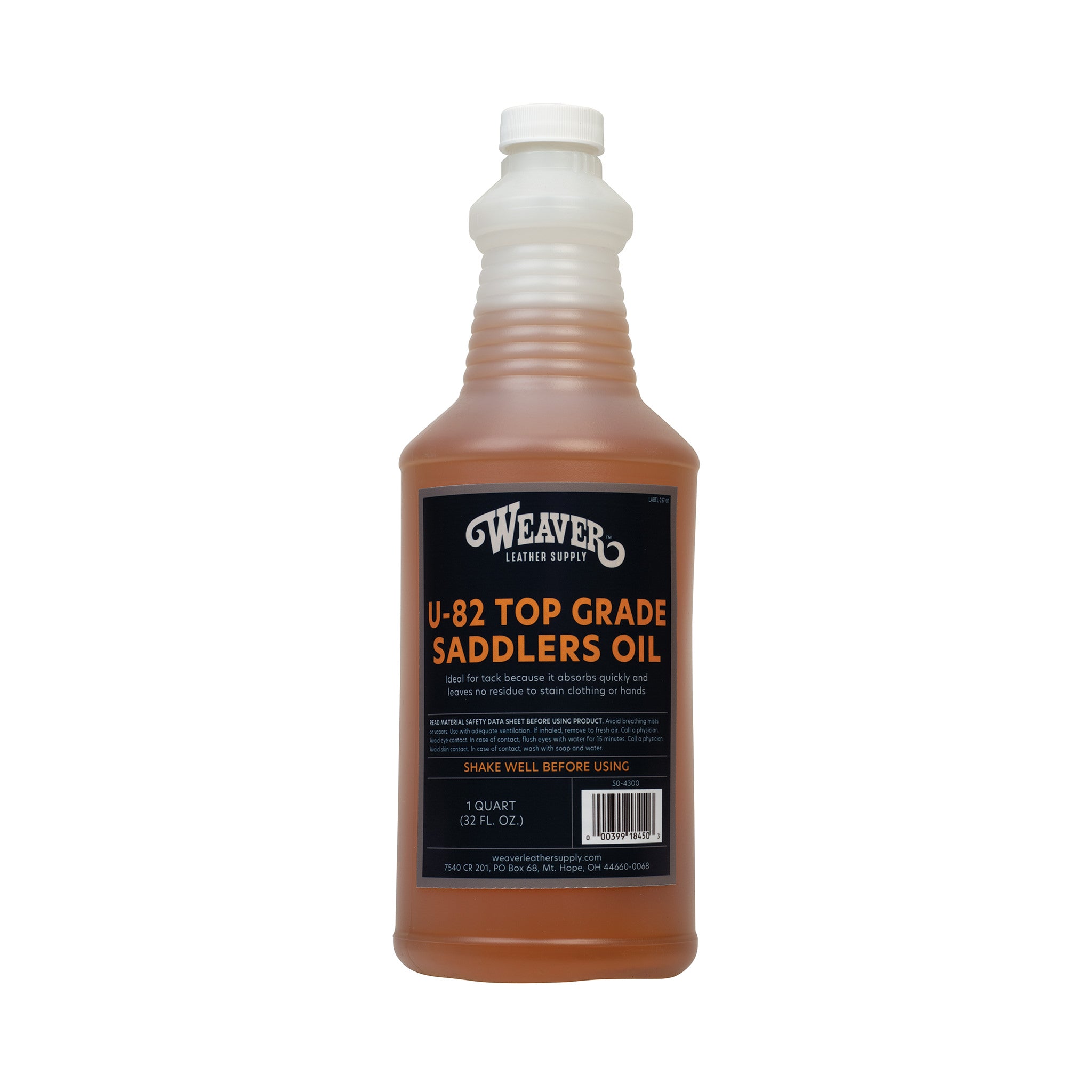 Weaver #U-82 Top Grade Saddler's Oil, Quart – Weaver Leather Supply
