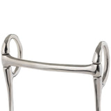 Miniature Half Cheek Driving Bit, 3-1/2" Mullen Mouth, Nickel Plated
