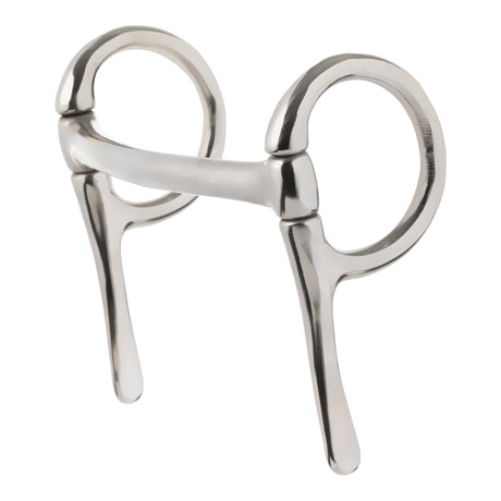 Miniature Half Cheek Driving Bit, 3-1/2" Mullen Mouth, Nickel Plated