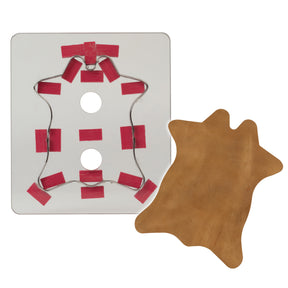 Polycarb Cutting Die, Cowhide Coaster, both