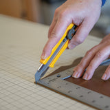 Olfa® 18mm L-2 Classic Heavy-Duty Utility Knife with Rubber Inset