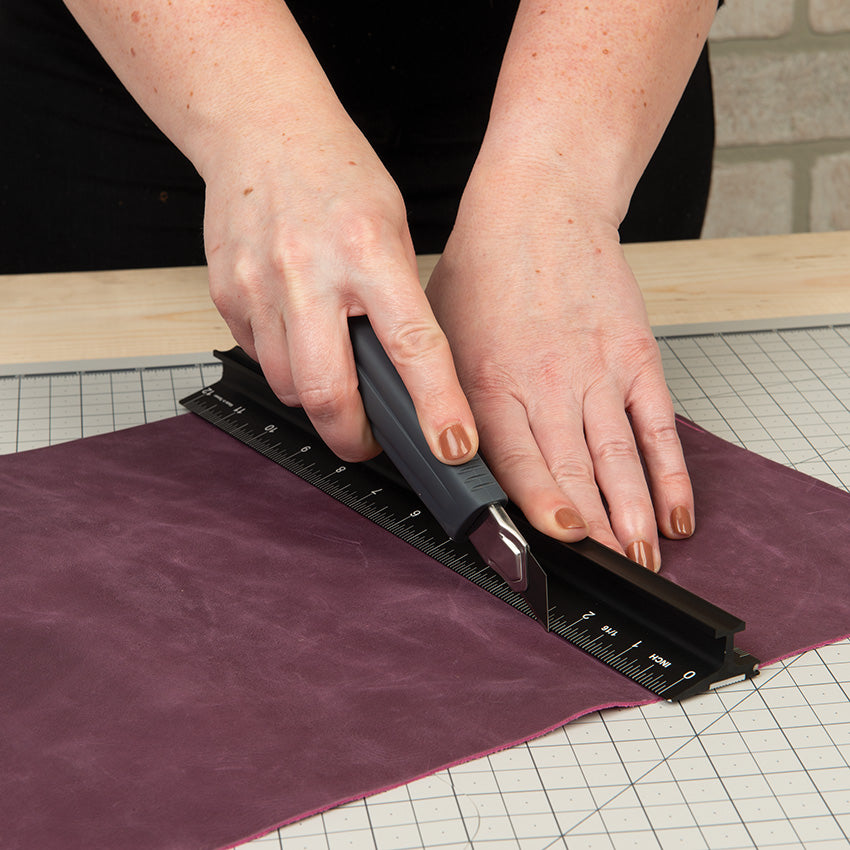 Weavers Ruler Safety Cutting Ruler – Weaver Leather Supply