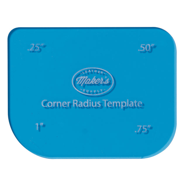 Corner Radius Card Template by Maker's Leather Supply Weaver Leather