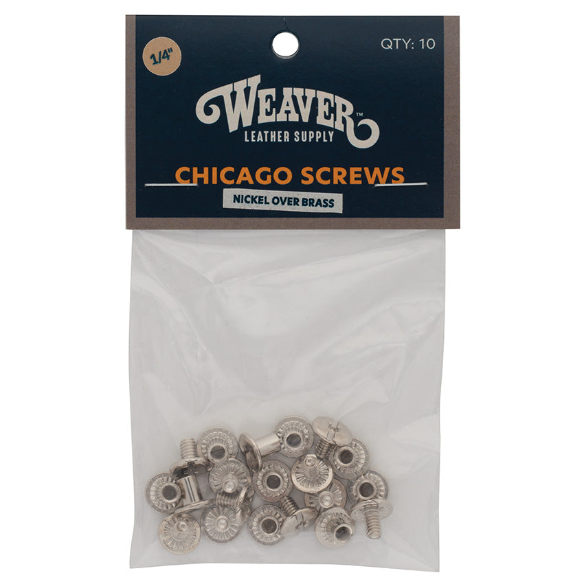 10-Pack of #D5038 Chicago Screws, Plain, 1/4"